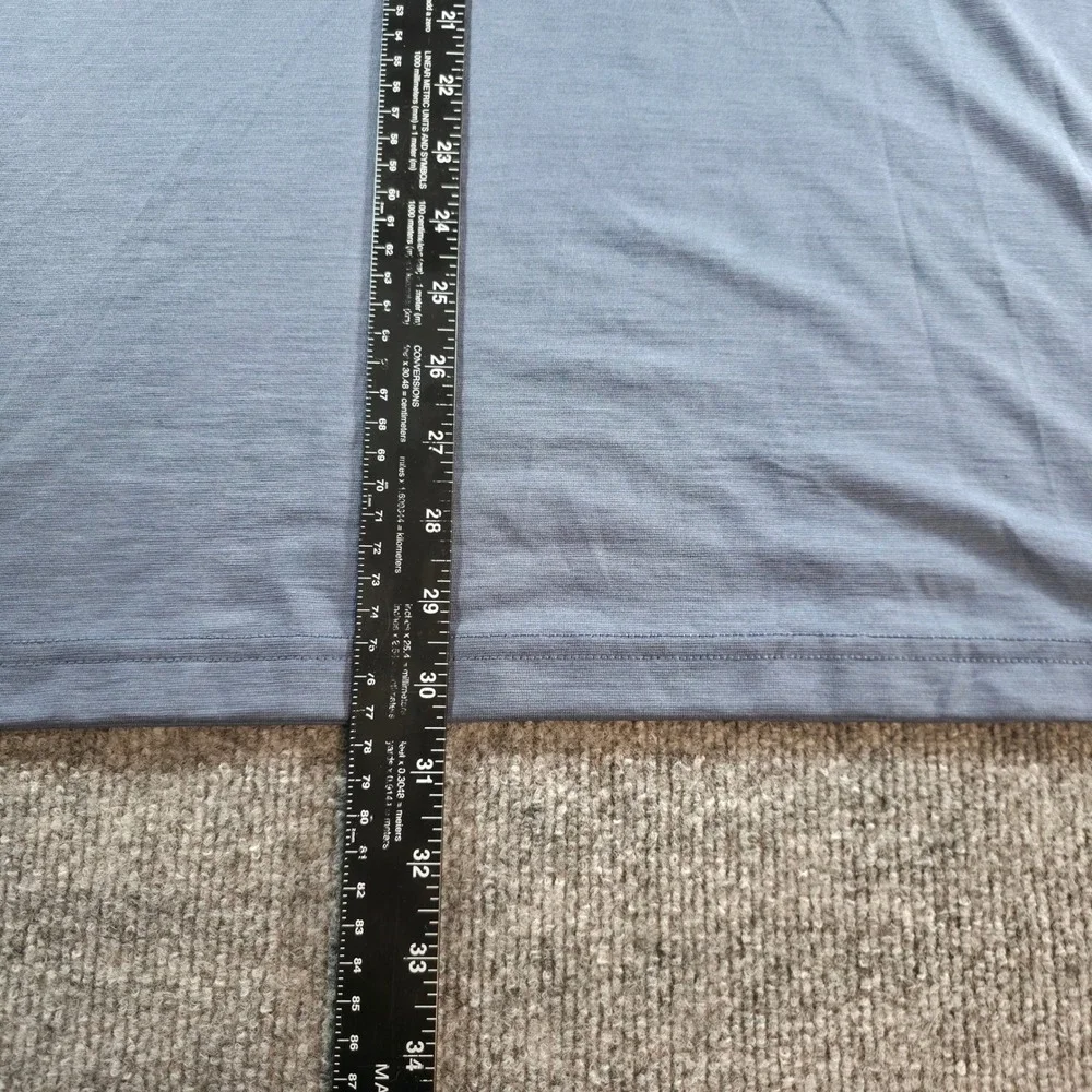 Travis Mathew All Day Access Polo Shirt Mens XL Blue Golf Trilogy Aviation - Picture 9 of 11